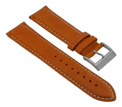 Nautica > Uhrenarmband 22mm Leder orange Kontrastnaht > A16692GS