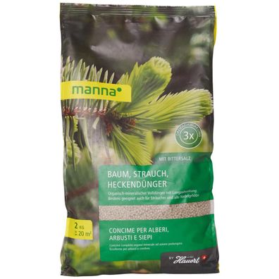 Manna Baum-Strauch-Heckendünger 2 kg für ca. 20 m²