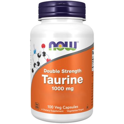 Now Foods, Double Strength Taurine, 1000mg, 100 Veg. Kapseln