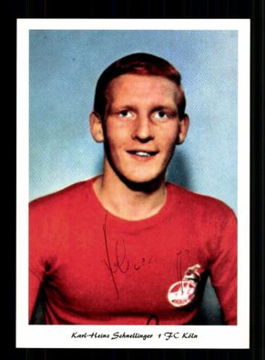 Karl Heinz Schnellinger 1 FC Köln 60er Jahre Original Signiert + A 235543