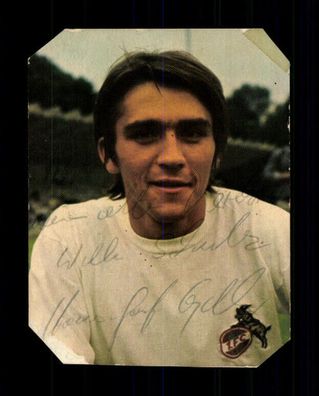 Jupp Kapellmann 1 FC Köln 1972-73 Bergmann Sammelbild Orig. Sign. + A 235590