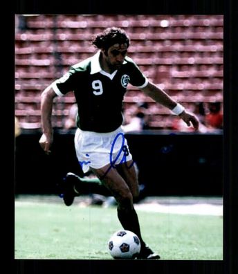 Giorgio Chinaglia 1947-2012 Nationalspieler Italien WM 1974 Signiert + A 235967