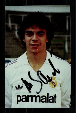 Manolo Sanchis Real Madrid Original Signiert + A 236075