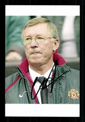 Alex Ferguson Manchester United Original Signiert + A 236079