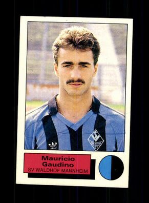 Mauricio Gaudino Waldhof Mannheim Panini Sammelbild 1986 Orig. Sign. + A 235586