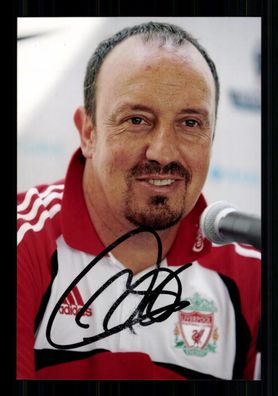 Rafael Benitez FC Liverpool Foto Original Signiert + A 236036