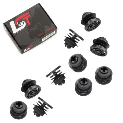 10x Türverkleidung Befestigung Clips für VW NEW BEETLE NEW BEETLE CABRIO schwarz