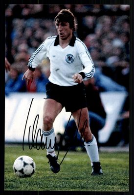 Klaus Fischer DFB Vize Weltmeister 1982 Foto 20x30 Original Signiert + G 42114