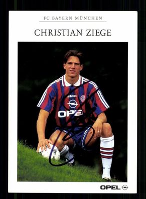 Christian Ziege Autogrammkarte Bayern München 1996-97 Original Signiert