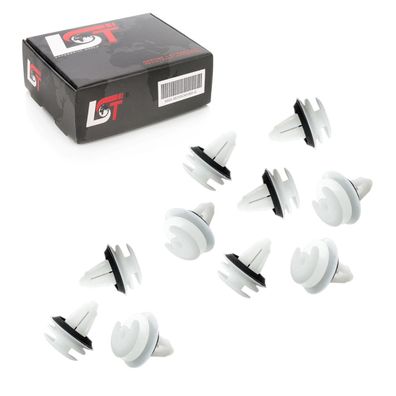 10x Türverkleidung Befestigungs Clips mit Dichtring für 5er BMW E39