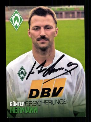 Günter Hermann Autogrammkarte Werder Bremen Original Signiert + A 236230