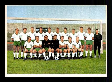 Werder Bremen Mannschaftskarte 1967-68 TOP