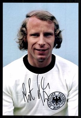 Berti Vogts DFB Weltmeister 1974 Foto 20x30 Original Signiert + G 42104