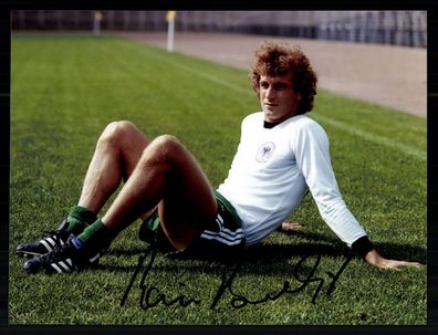 Rainer Bonhof DFB Weltmeister 1974 Foto 20x28 Original Signiert + G 42109