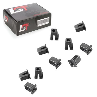 10x Spreizmutter Universal Karosserie für AUDI SKODA VW Ø 8mm Kopf 9,5 x 9,5 mm