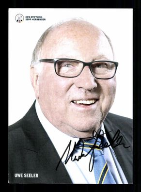 Uwe Seeler DFB Nationalspieler WM 1958/62/66/70 Original Signiert # A 235814