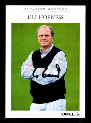 Uli Hoeneß Autogrammkarte Bayern München 1997-98 Original Signiert