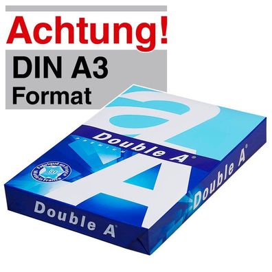 Double A 5226 080 19 99 2 Double A Kopierpapier Premium DIN A3 80 g/qm 500 Blatt