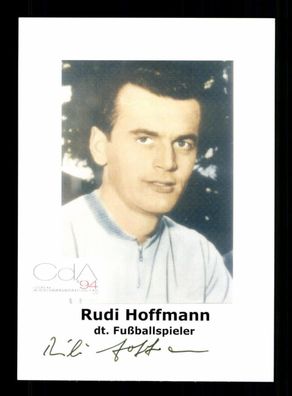 Rudi Hoffmann DFB Nationalspieler 50er Jahre Original Signiert + A 236340