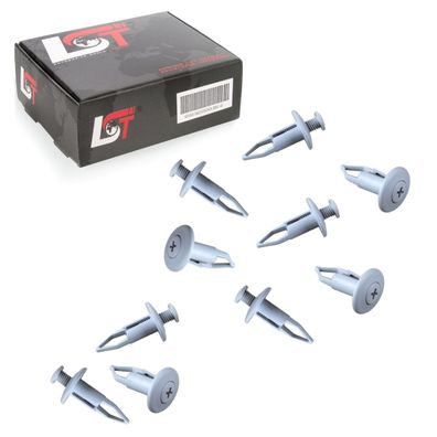 10x Querträger Clips Befestigung für TOYOTA Century ab Bj. 98 Ø 9mm H 34mm grau