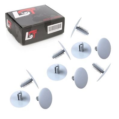 10x Befestigung Tannenbaum CLIPS Innenverkleidung Universal Ø 8mm Kopf 36mm grau