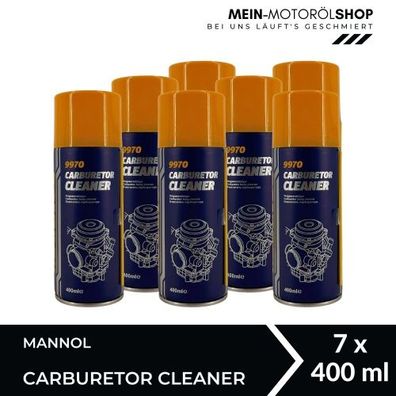 Mannol Carburetor Cleaner (Vergaser Reiniger) 7x400 ML