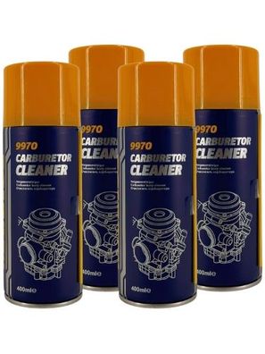 Mannol Carburetor Cleaner (Vergaser Reiniger) 4x400 ML