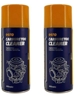 Mannol Carburetor Cleaner (Vergaser Reiniger) 2x400 ML