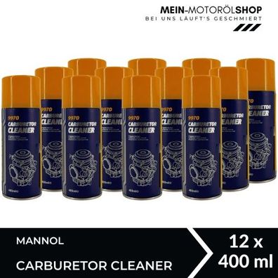 Mannol Carburetor Cleaner (Vergaser Reiniger) 12x400 ML