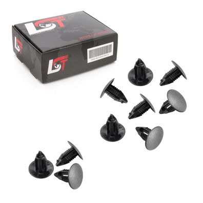 10x Abdeckstopfen Stopfen Befestigungs CLIPS Universal Ø 7-8mm Kopf 19mm