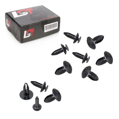 10x Befestigungs Clips Universal für FORD Ø 6,5mm Kopf 16mm