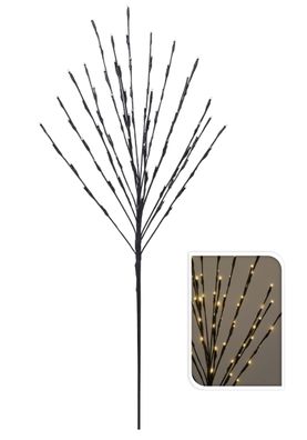 Lichterbaum 80 LED mit Zeitschaltuhr 110 cm - Batterie Leuchtbaum warmweiß Außen