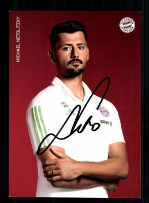 Michael Netolitzky Autogrammkarte Bayern München 2023-24 Frauen Original Sign