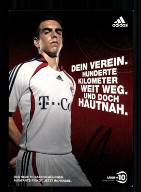 Philipp Lahm Adidas Werbekarte Bayern München Original Signiert + A 235841