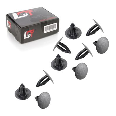 10x Verkleidungclips Abdeckung Befestigungs CLIPS Universal Ø 7-8mm Kopf 22mm
