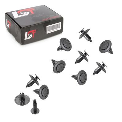 10x Scheinwerfer Kühlergrill Befestigungs Clips für FORD Mustang FUSION Ø 6 mm