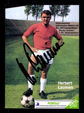 Herbert Laumen Borussia Mönchengladbach Original Signiert + A 236269