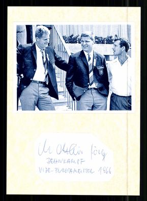 Jörg Mattheis 2. EM Zehnkampf 1966 Original Signiert + G 41984