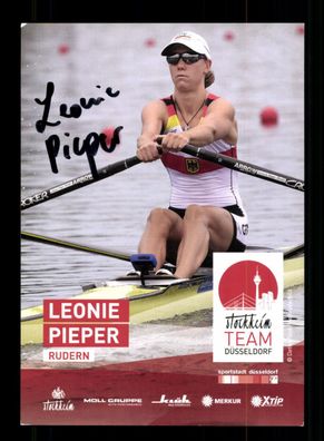 Leonie Pieper Autogrammkarte Original Signiert Rudern + A 236613