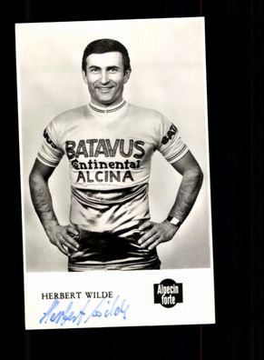 Herbert Wilde Autogrammkarte Original Signiert Radsport + A 236757