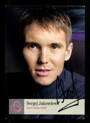 Sergej Jakowlew Autogrammkarte Original Signiert Radsport + A 236736