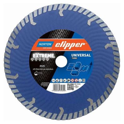 Norton Clipper Diamanttrennscheibe Extreme Universal Turbo - 115x22,2 mm