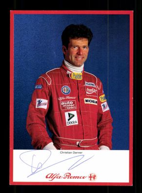 Christian Danner Autogrammkarte Original Signiert Formel 1 + A 236509