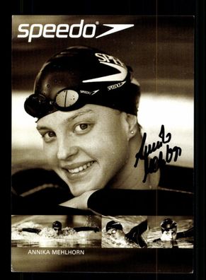 Annika Mehlhorn Autogrammkarte Original Signiert Schwimmen + A 236614