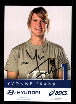 Yvonne Frank Hockey Nationalmannschaft Original Signiert + A 236521