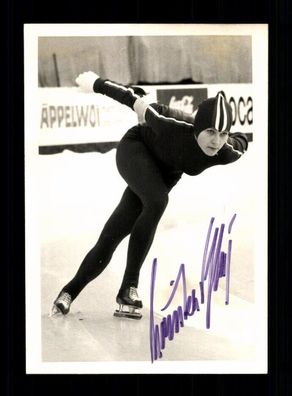 Monika Pflug Deutsche Eisschnellläuferin Olympiasiegerin 197 Signiert + A 235848