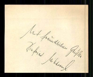 Unbekannt Original Signierter seltener Beleg + G 41873