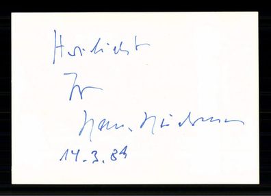 Unbekannt Original Signierter seltener Beleg + G 41793