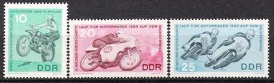 DDR Nr.972/74 * * WM im Motocross 1963, postfrisch