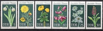 DDR Nr.1456/61 * * Geschützte Pflanzen (II) 1969, postfrisch